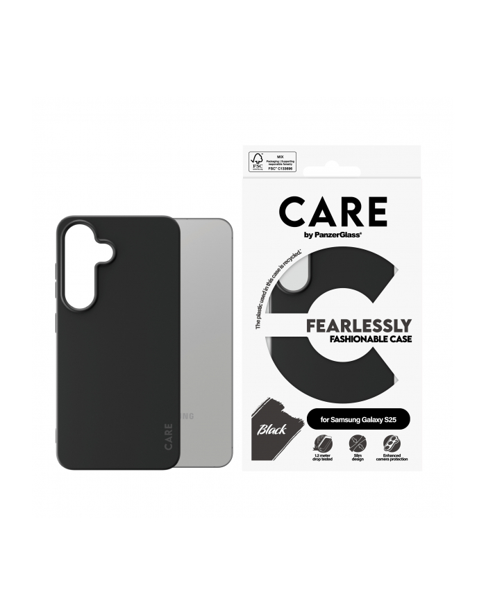 CARE by PanzerGlass Case Black Samsung  S25 główny