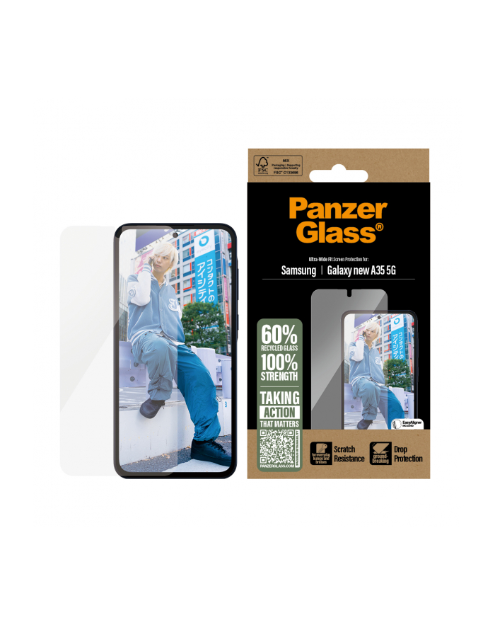 PanzerGlass Screen Pczerwonyector Samsung Galaxy A36 5G UWF główny