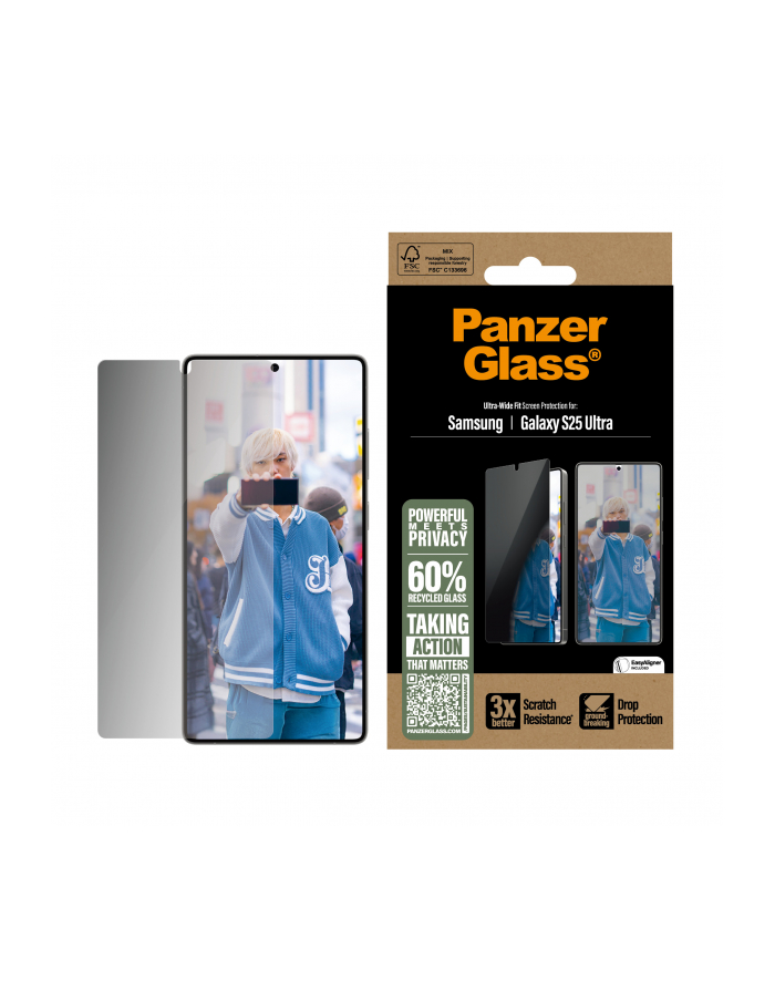 PanzerGlass Privacy Screen Pczerwonyector Samsung Galaxy S25 Ult główny