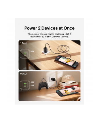 Belkin Gaming USB-C ladowarka 65 Watt, GaN czarny ENA007kqBK nr 2