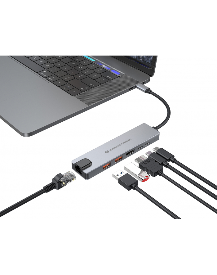 Conceptronic DONN29G 6-in-1 Docking Station główny