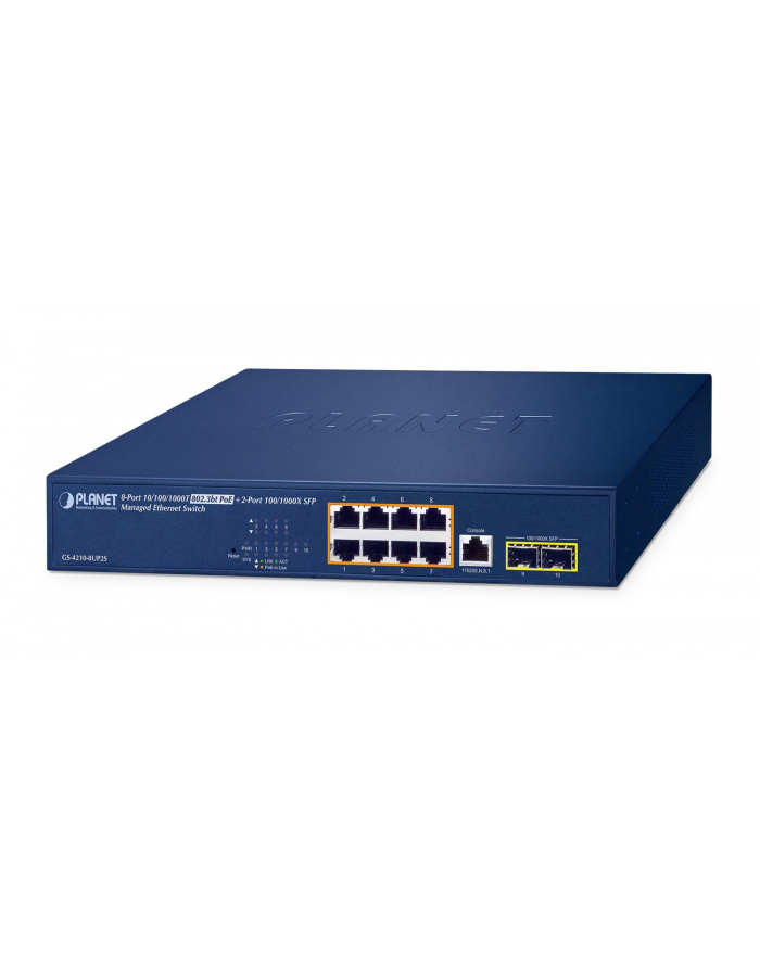 Planet GS-4210-8UP2S IPv6/IPv4,?8-Port (GS42108UP2S) główny