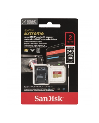 SanDisk microSDXC            2TB Extreme A2 C10 V30 UHS-I U3