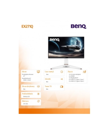 benq Monitor 27 '' EX271Q 2K IPS IPS/180Hz/2K/Gaming