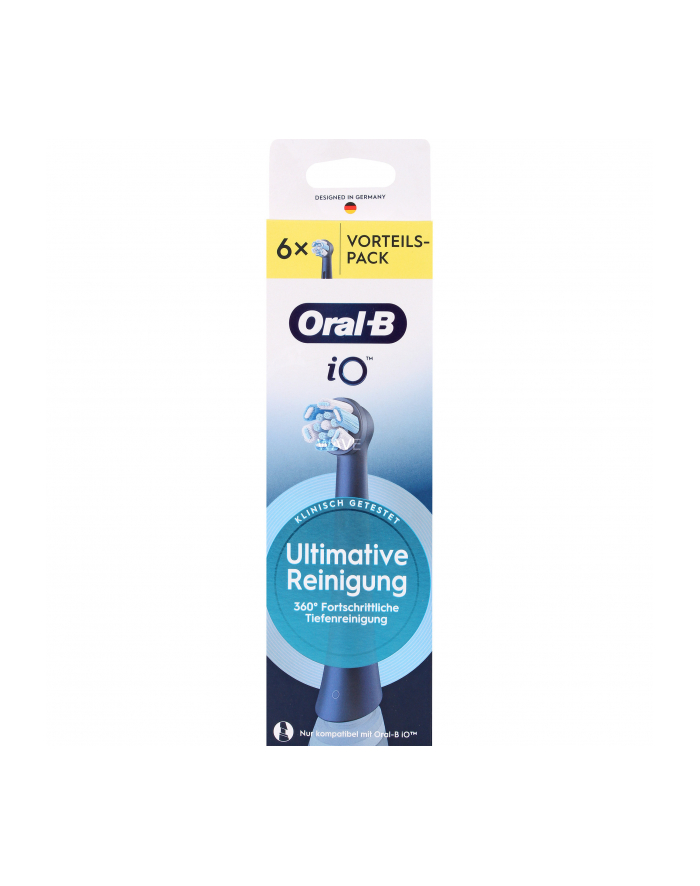 Oral-B iO Aufsteckbürsten Ultimative Reinigung BLACK 6er główny