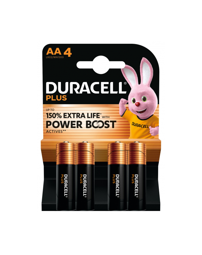 1x4 Duracell Plus Power Boost Mignon MN1500 AA LR6 1,5V główny
