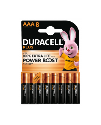 1x8 Duracell Plus Power Boost Micro MN2400 AAA LR03 1,5V