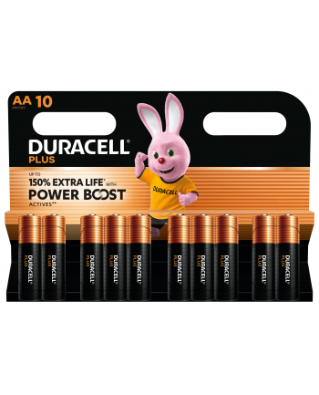 1x10 Duracell Plus Power Boost Mignon MN1500 AA LR6 1,5V