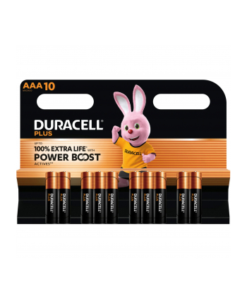 1x10 Duracell Plus Power Boost Micro MN2400 AAA LR03 1,5V