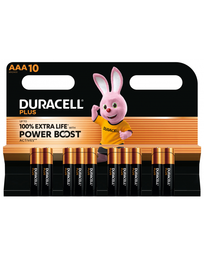 1x10 Duracell Plus Power Boost Micro MN2400 AAA LR03 1,5V główny