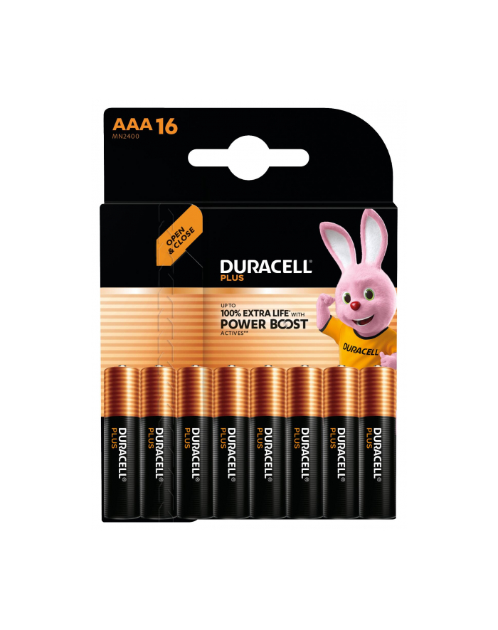1x16 Duracell Plus Power Boost MN2400 AAA Micro LR03 1,5V główny