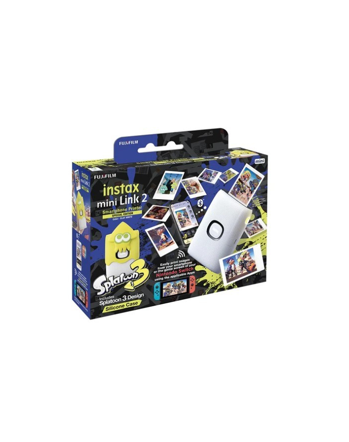 fujifilm Instax Mini Link 2 Special Edition Nintendo (Clay White, Splatoon 3) główny