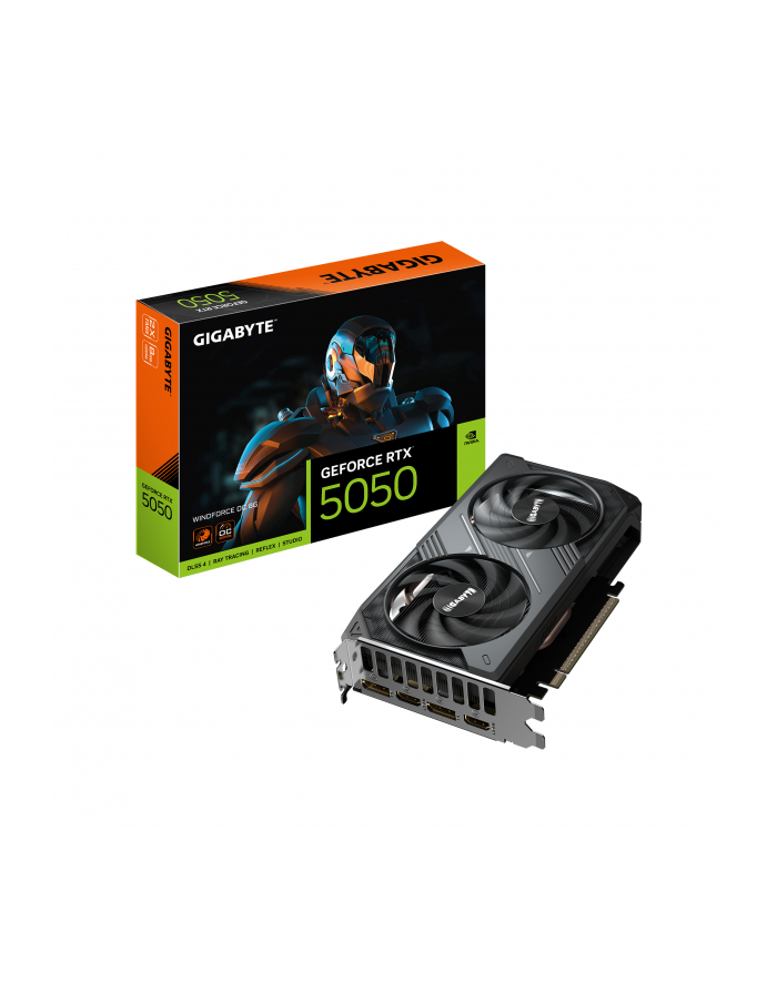 gigabyte Karta graficzna GeForce RTX 5050 WINDFORCE OC 8G DDR6 2HDMI/2DP główny
