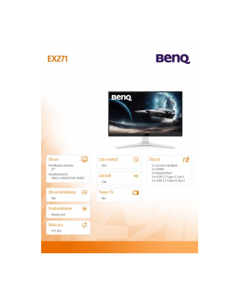 benq Monitor 27 '' EX271  1ms IPS/180Hz/FullHD/Gaming nr 1