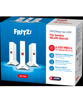AVM FRITZ! Mesh zestaw 4200 3er Pack Wi-Fi Repeater nr 2
