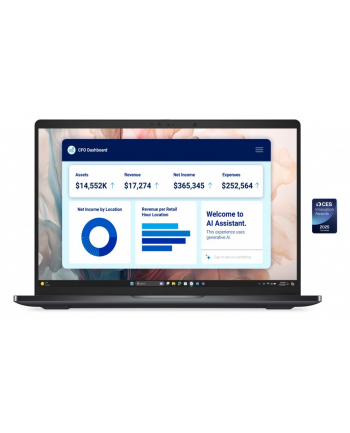 Laptop Dell Pro 14 Premium PA14250 W11P U5-236V/16GB/512GB/14.0 FHD+ 400nit/Arc/FgrPr/Cams'Mic/5G WWAN+BT/BcklKb/3C/vPro/3YPS Magnesium