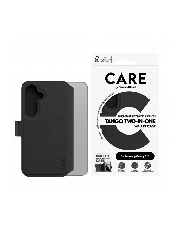 CARE by PanzerGlass Feature Case Tango Two-in-One Wallet Qi S25 główny