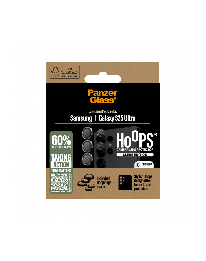 PanzerGlass Hoops Transparent Lens Pczerwonyector Samsung  S25 U główny