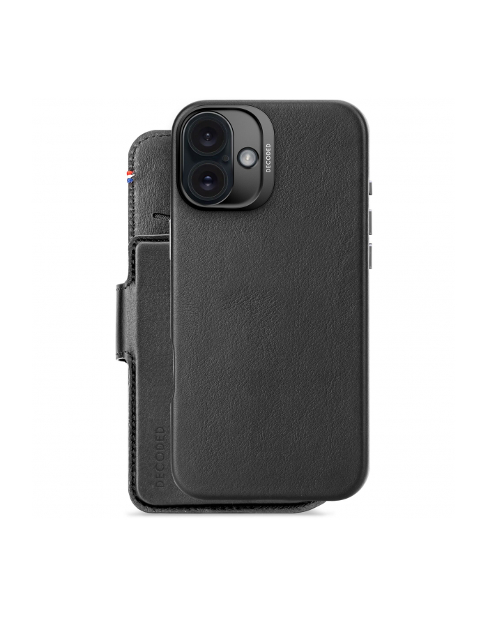 Decoded Leather Detachable Wallet iPhone 16 Plus Black główny