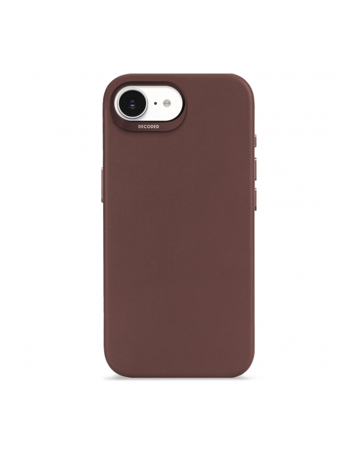 Decoded Leather Backcover iPhone 16e Chocolate Brown główny