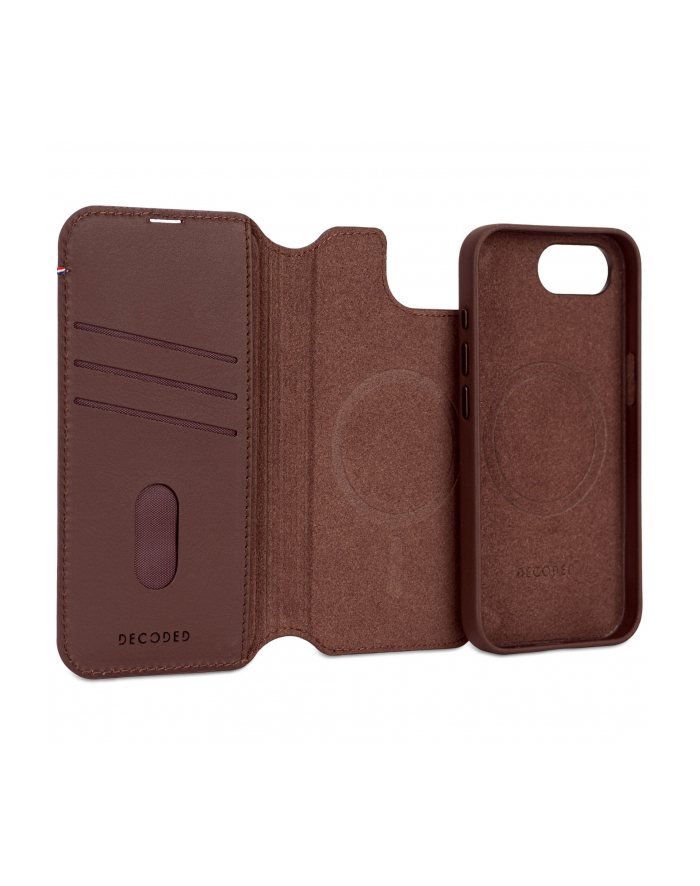 Decoded Leather Detachable Wallet iP 16e Chocolate Brown główny