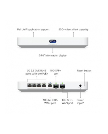 ubiquiti Router Cloud Gateway kontroler 10, 100, 1000, 2500,                        10000 Mbit/s UCG-Fiber