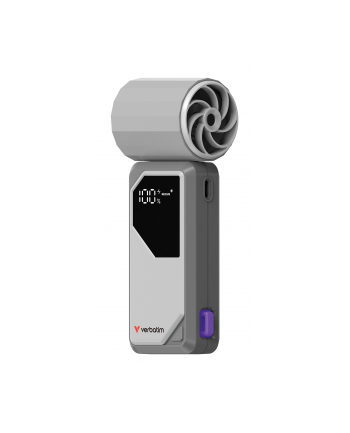 Verbatim Cool`n`Go AirJet Handheld Fan grey/purple   32340