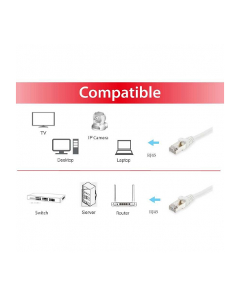 Equip P RJ45 S/FTP Cat6A 10.0m biały (SSTP)PIMF (606008) nr 1