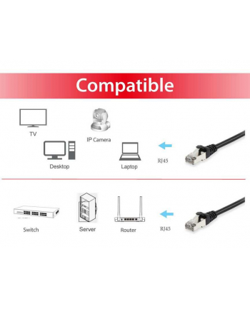 EQUIP  KABEL KROSOWY RJ45 CAT6A S/FTP (S-STP) PIMF 10,00 M CZARNY  ()