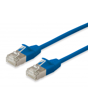 Equip Patch Cat6A S/Ftp 2Xrj45 7.50M niebieski (Sstp) Slim nr 1