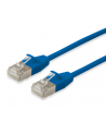 Equip Patchkabel Cat6A S/FTP 2xRJ45 15.00m niebieski (SSTP) Slim (606140) - nr 12