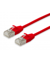 Equip Patchkabel Cat6A S/FTP 2xRJ45 10.00m czerwony (SSTP) Slim (606149) - nr 10