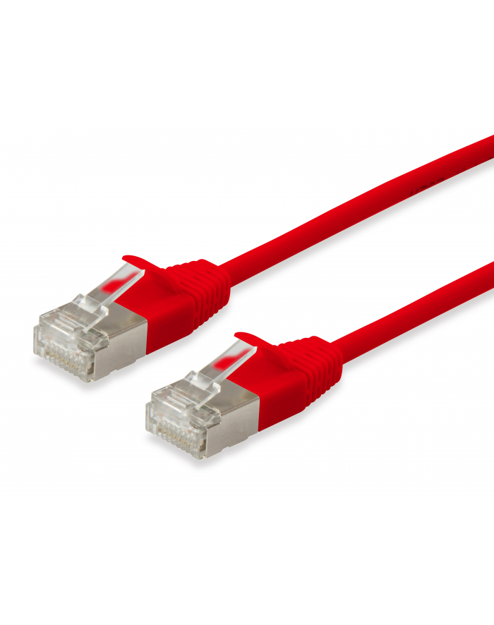 Equip Patchkabel Cat6A S/FTP 2xRJ45 10.00m czerwony (SSTP) Slim (606149) główny