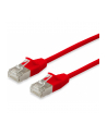 Equip Patchkabel Cat6A S/FTP 2xRJ45 10.00m czerwony (SSTP) Slim (606149) - nr 4