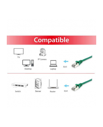 Equip Patch Rj45 S/Ftp Cat6A 30.0M zielony (Sstp)Pim nr 1
