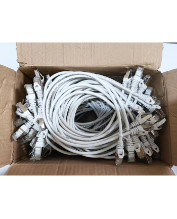 Equip Patch Cat6 60x/Box S/FTP 2xRJ45 0.50m biały LSZH (635517) nr 1