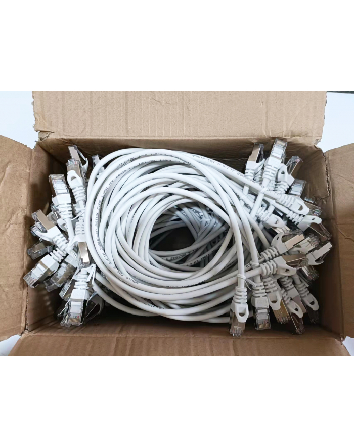 Equip Patch Cat6 60x/Box S/FTP 2xRJ45 0.50m biały LSZH (635517) główny