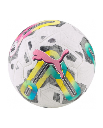 Piłka nożna Puma Orbita 1 TB biało-zielono-różowa 83774 01 5