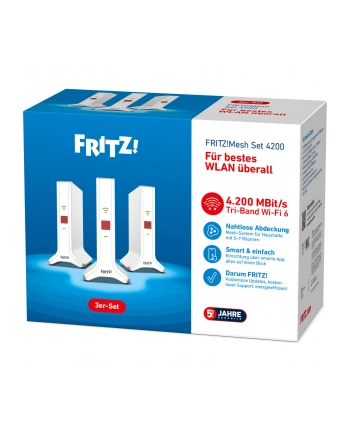 AVM FRITZ! Mesh zestaw 4200 3er Pack Wi-Fi Repeater