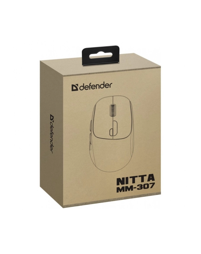 defender Mysz bezprzewodowa NITTA MM-307 RF+BT 1600DPI 6P biała główny