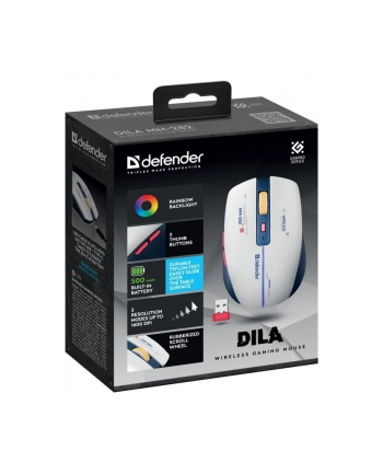 defender Mysz gamingowa bezprzewodowa DILA MM-282 RF 1800DPI 6P