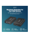 digitus Przedłużacz (extender) po skrętce kat.6 USB 2.0 do 150m, 4x USB-A do 480 Mbps, 1x RJ45 (Gigabit Ethernet) - zestaw (odbiornik/nadajnik) - nr 11