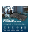 digitus Przedłużacz (extender) światłowodowy HDMI 4K/60Hz z KVM USB 1.1 przez IP 1G lub do 40km/300m, max. 253 odbiorniki, HDMI Loop-Out, Audio - zestaw - nr 5
