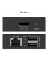 digitus Przedłużacz (extender) po skrętce kat.6 HDMI 4K/30Hz z KVM USB 1.1 do 40m/70m, max. 253 odbiorniki, sterowanie IR - zestaw (odbiornik/nadajnik) - nr 20