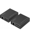 digitus Przedłużacz (extender) po skrętce kat.6 HDMI 4K/30Hz z KVM USB 1.1 do 40m/70m, max. 253 odbiorniki, sterowanie IR - zestaw (odbiornik/nadajnik) - nr 21