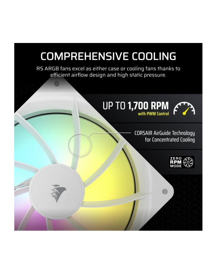 corsair Wentylator RS140 ARGB 140mm biały główny