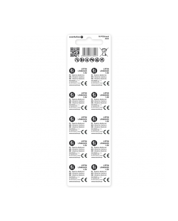 everactive Baterie alkaliczne mini AG5/G5/LR754/LR48 blister 10 szt.