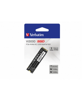 verbatim Dysk Vi3000 PCIe NVMe M.2 SSD 1TB 3100/2200MB/s