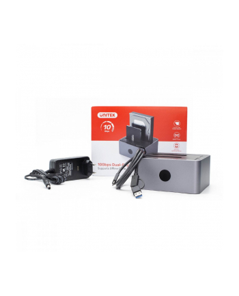 unitek Stacja klonująca dyski 2x 2,5/3,5, CLONE, USB-C 10 Gbps nr 2