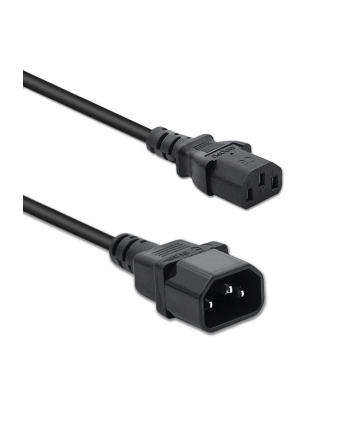 qoltec Kabel zasilający do UPS | IEC C13/C14 | 3x1.0mm2 | 1.5m nr 1
